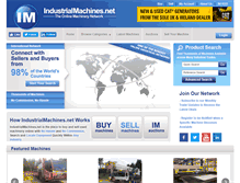 Tablet Screenshot of industrialmachines.net